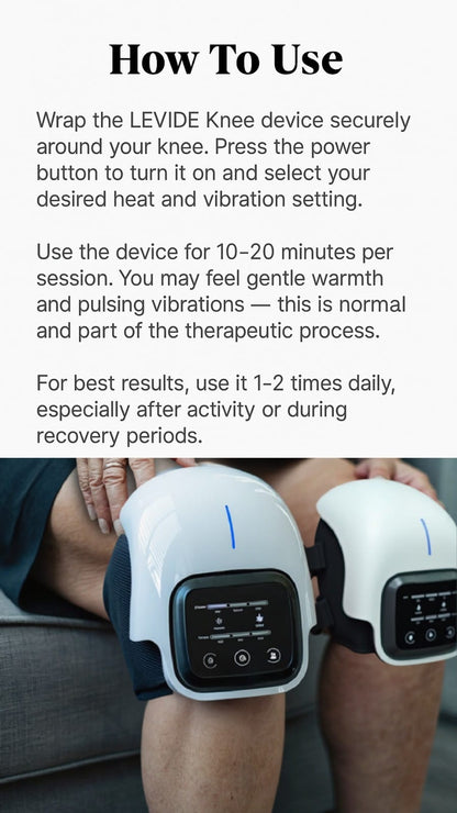 AURASYNC Knee Renew Red Light Therapy Massager